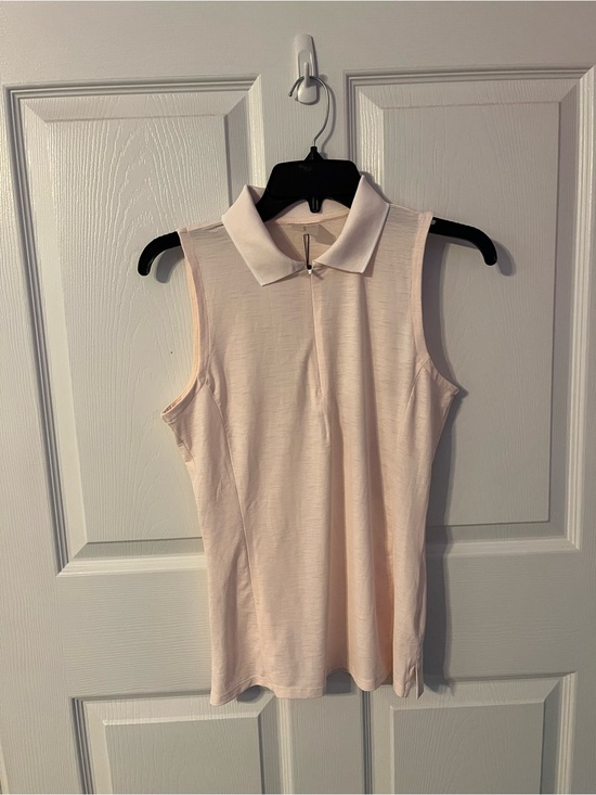 CALIA by Carrie Underwood Tops - Sleeveless Calia Golf Polo Tank Top - Light Blush